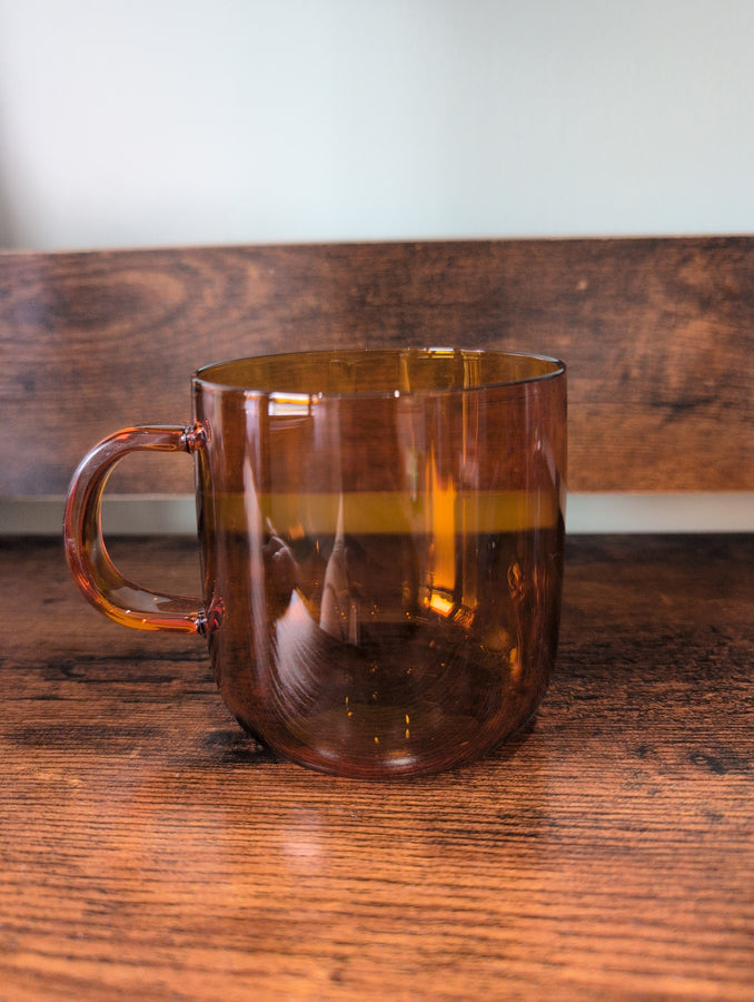 Amber Glass Mug