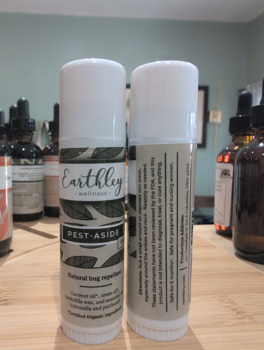 Pest Aside Natural Bug Repellent 0.5 oz Earthley