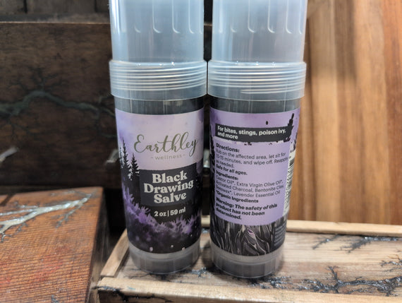 Black Drawing Salve 2oz Earthley