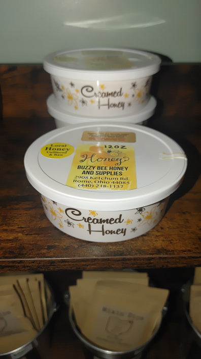 Cream honey buzzy bee 12 oz