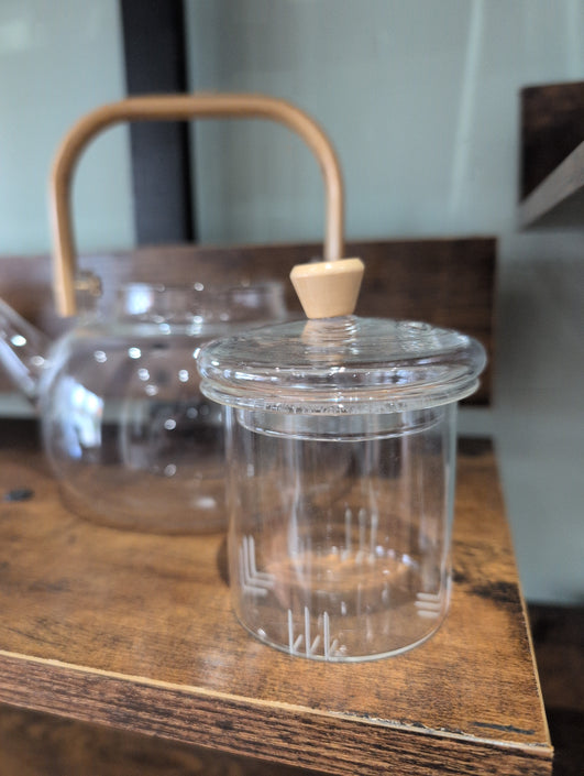 Glass kettle with glass infuser Bamboo handle 1000ml