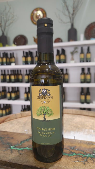 Olive Oil Italian Herb Extra Virgin 375ml - Siberian Essence