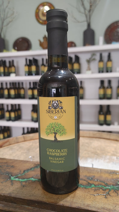 Vinegar Chocolate Raspberry Dark Balsamic 375ml - Siberian Essence