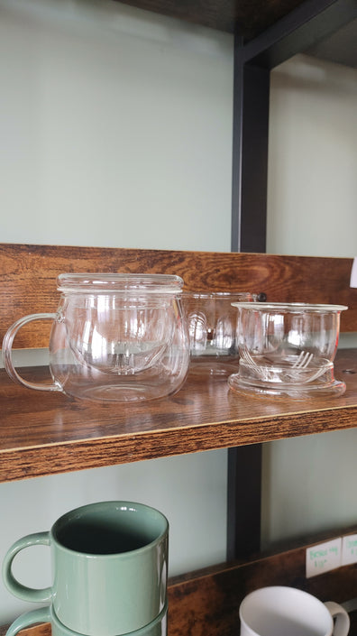 Mug Glass teacup with glass infuser