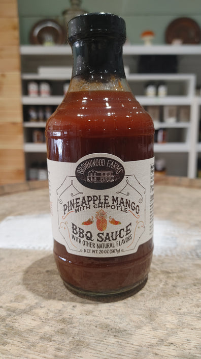 Bbq Sauce-Pineapple Mango with Chipotle 20oz Brownwood Farms