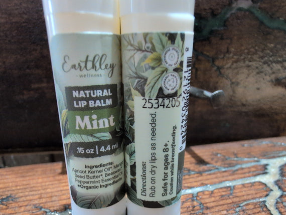 Mint Natural Lip Balm 4.4ml Earthley