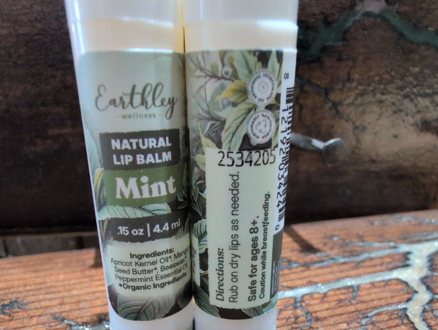 Mint Natural Lip Balm 4.4ml Earthley