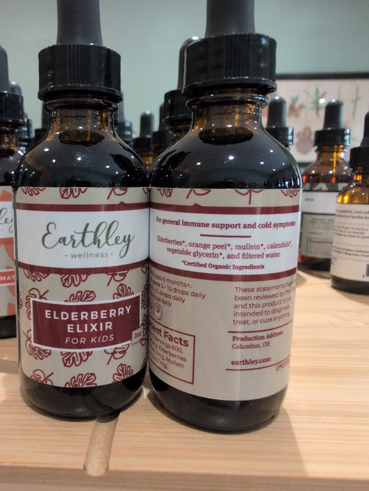 Elderberry Elixir Kids 2 oz Earthley