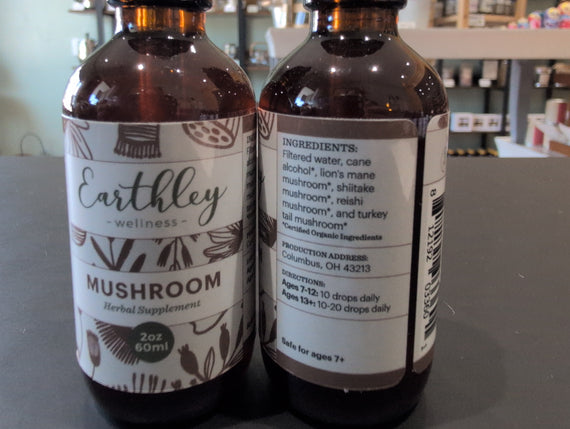 Mushroom Herbal Supplement Earthley 2oz