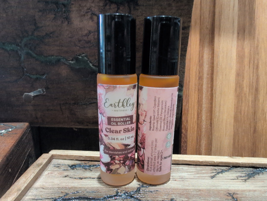 Clear Skin essential oil roller Earthley 10ml