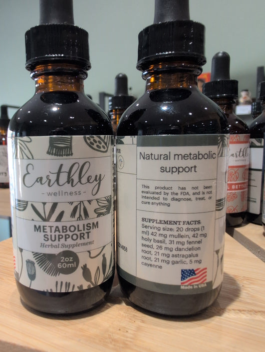 Metabolism Support Herbal Tincture 2 oz Earthley