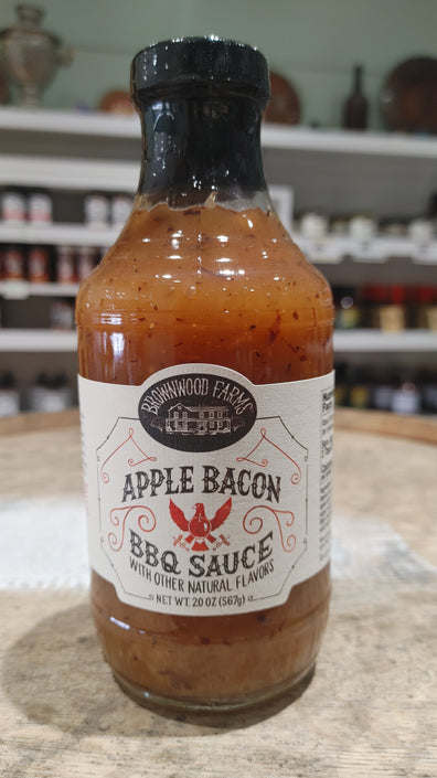 Bbq Sauce - Apple Bacon 20oz Brownwood Farms
