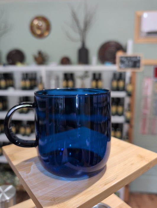 Dark Blue Glass Mug