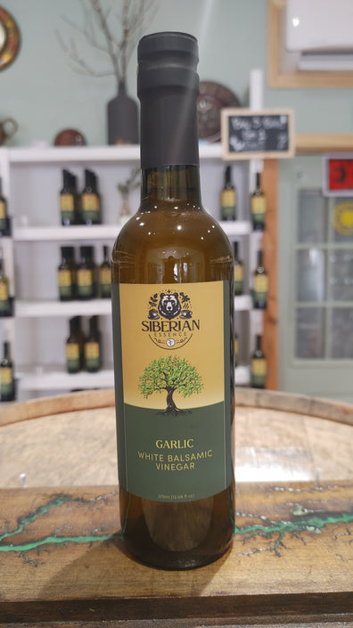 Vinegar Garlic White Balsamic 375ml - Siberian Essence