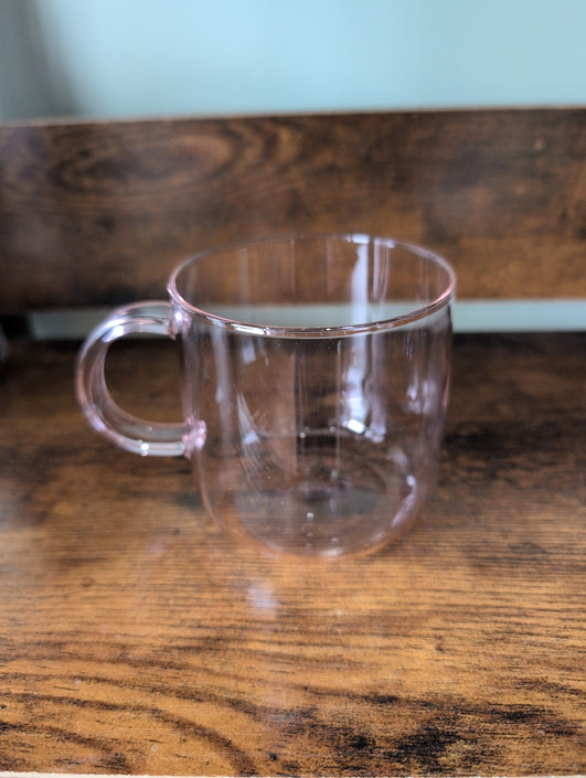 Pink Glass Mug