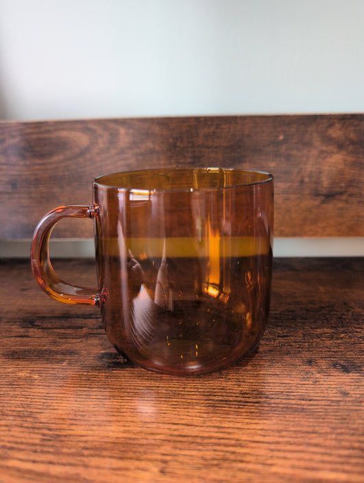 Amber Glass Mug
