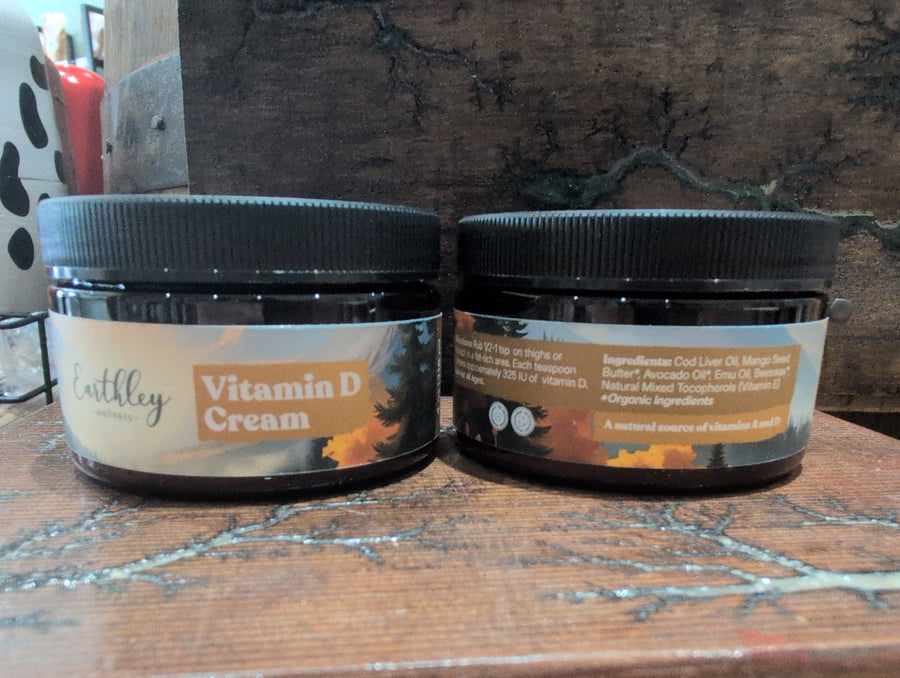 Vitamin D Cream 4 oz Earthley