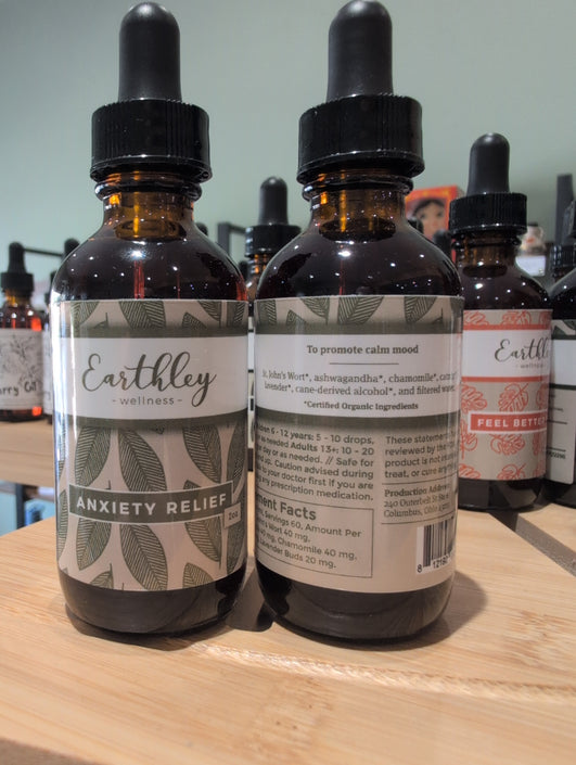 Anxiety Relief Herbal Extract 2 oz Earthley