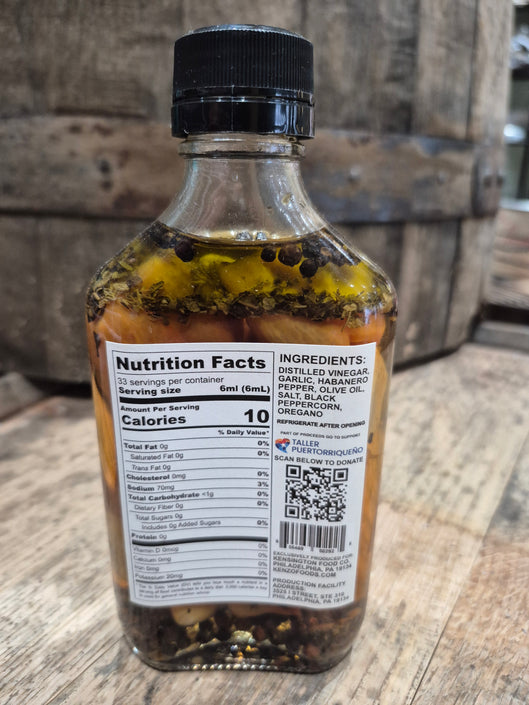 Puerto Rican Style Pique Hot Sauce - Kensington