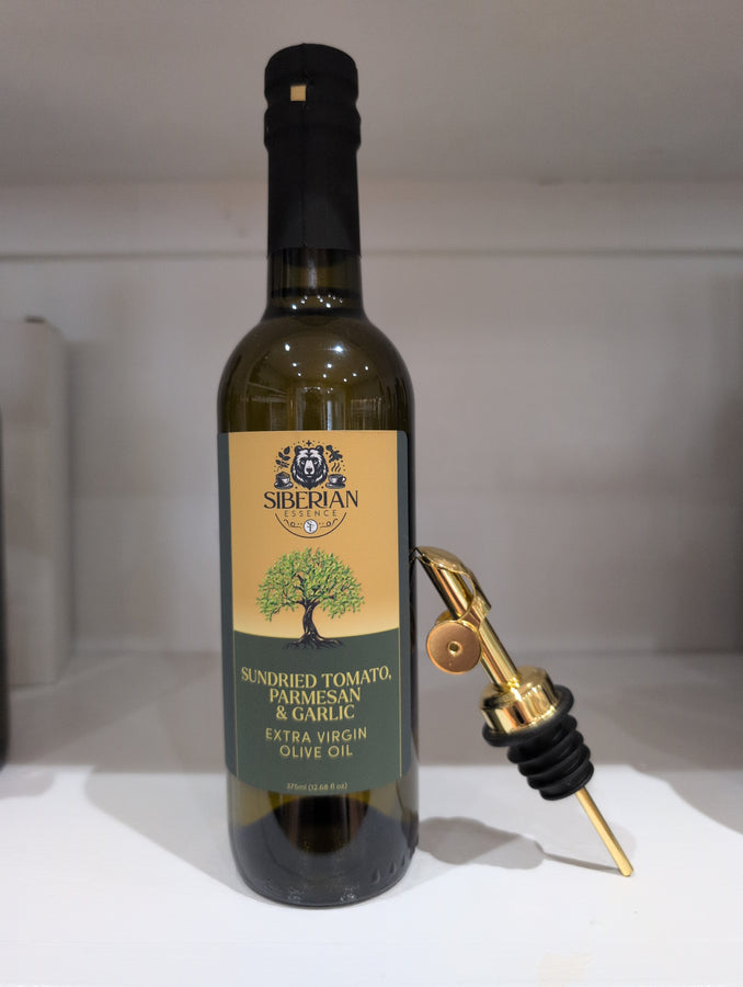 Olive oil and vinegar dispenser with lid