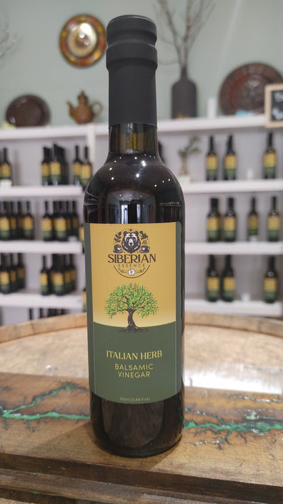 Vinegar Italian Herb Dark Balsamic 375ml - Siberian Essence