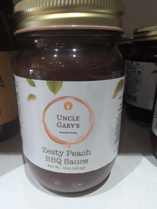 Uncle Gary's Zesty peach BBQ 16oz