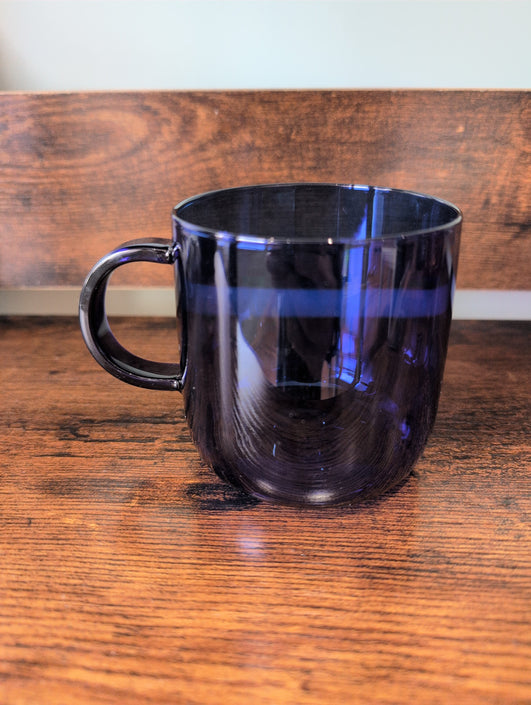 Dark Blue Glass Mug