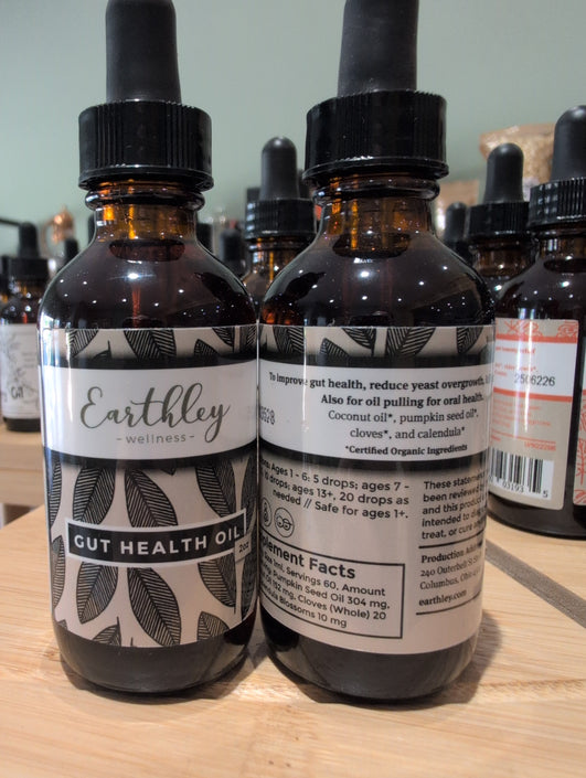 Gut Health Oil 2 oz Earthley