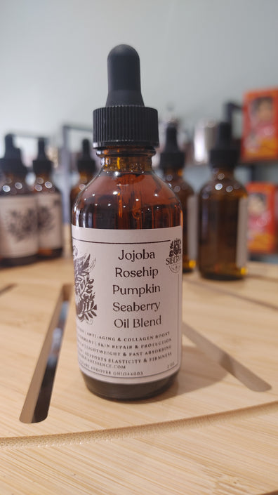 Jojoba Rosehips Pumpkin Seaberry Oil Blend 2oz