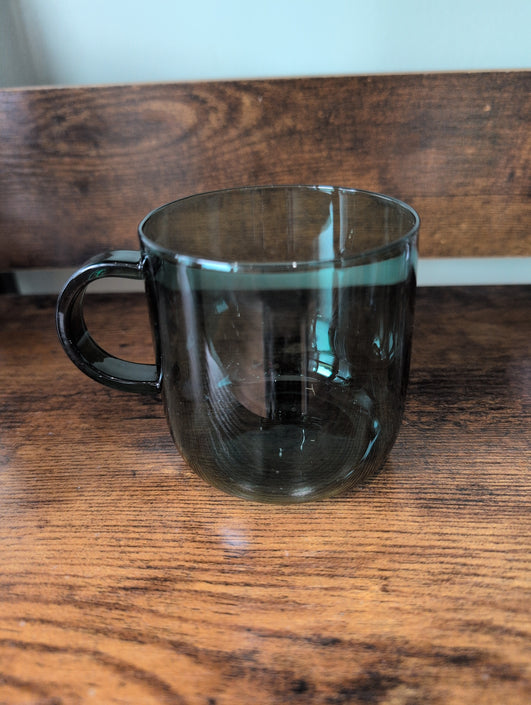 Teal Glass Mug