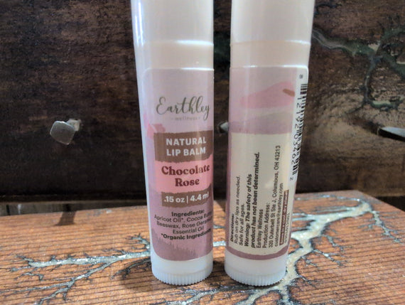 Chocolate Rose Natural Lip Balm 4.4ml Earthley